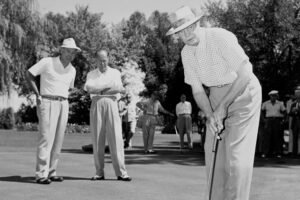 Dwight Eisenhower golfing at Arizona Biltmore