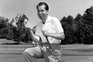 Richard Nixon Golfing at Arizona Biltmore Golf Resort